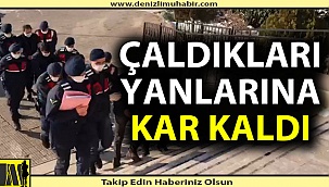Hırsızların çaldıkları yanlarına kar kaldı