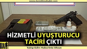 Hizmetli uyuşturucu taciri çıktı