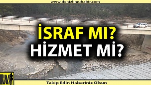 İsraf mı hizmet mi?