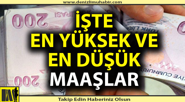 İşte en düşük ve en yüksek emekli ve memur maaşları