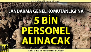 Jandarma Genel Komutanlığı'na 5 bin personel alınacak