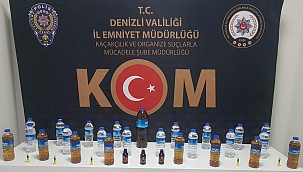 Kaçak alkolleri piyasaya süremeden yakalandı