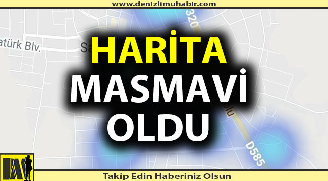 O ilçede korona haritası masmavi oldu