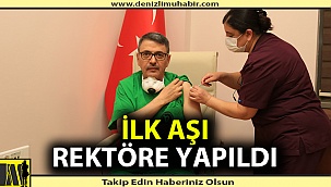 PAÜ Hastanelerinde İlk Aşıyı Rektör Kutluhan Oldu