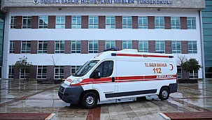 Sağlık Müdürlüğünden PAÜ DSHMYO’ya Ambulans Desteği
