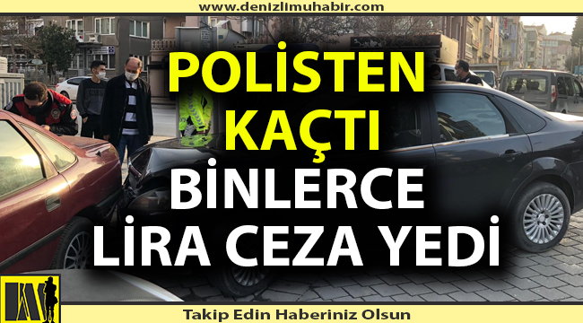 Yoklama kaçağı genç dur ihtarına uymadı, kaza yaptı