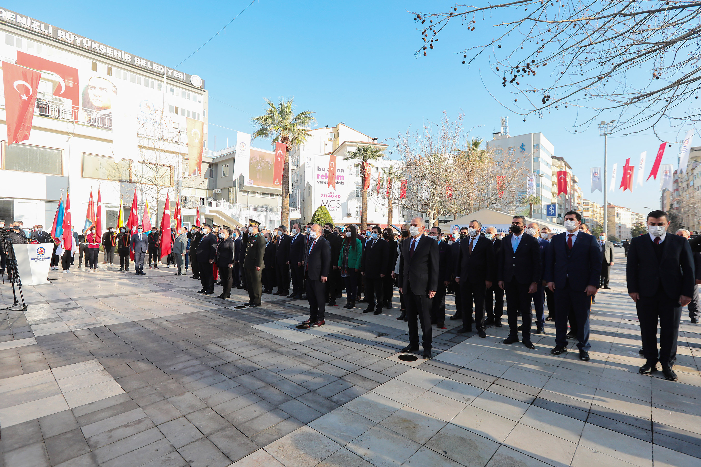 Büyük Önder Atatürk'ün Denizli'ye gelişinin 90. yılı anıldı