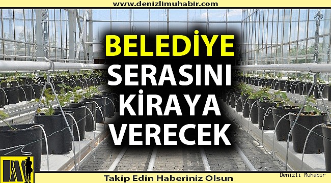 Denizli'de belediye serasını kiraya verecek