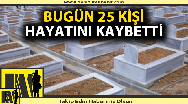 Denizli'de defnedilenler (25/02/2021)