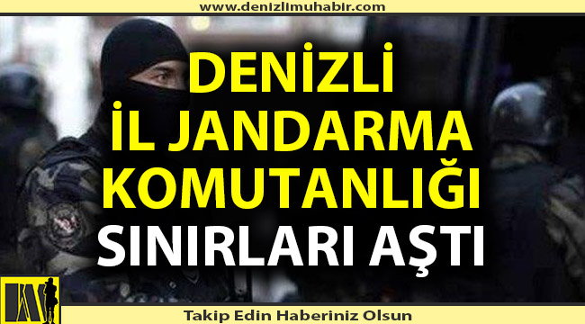 Denizli İl Jandarma Komutanlığı'ndan Konya'da kaçakçı operasyonu