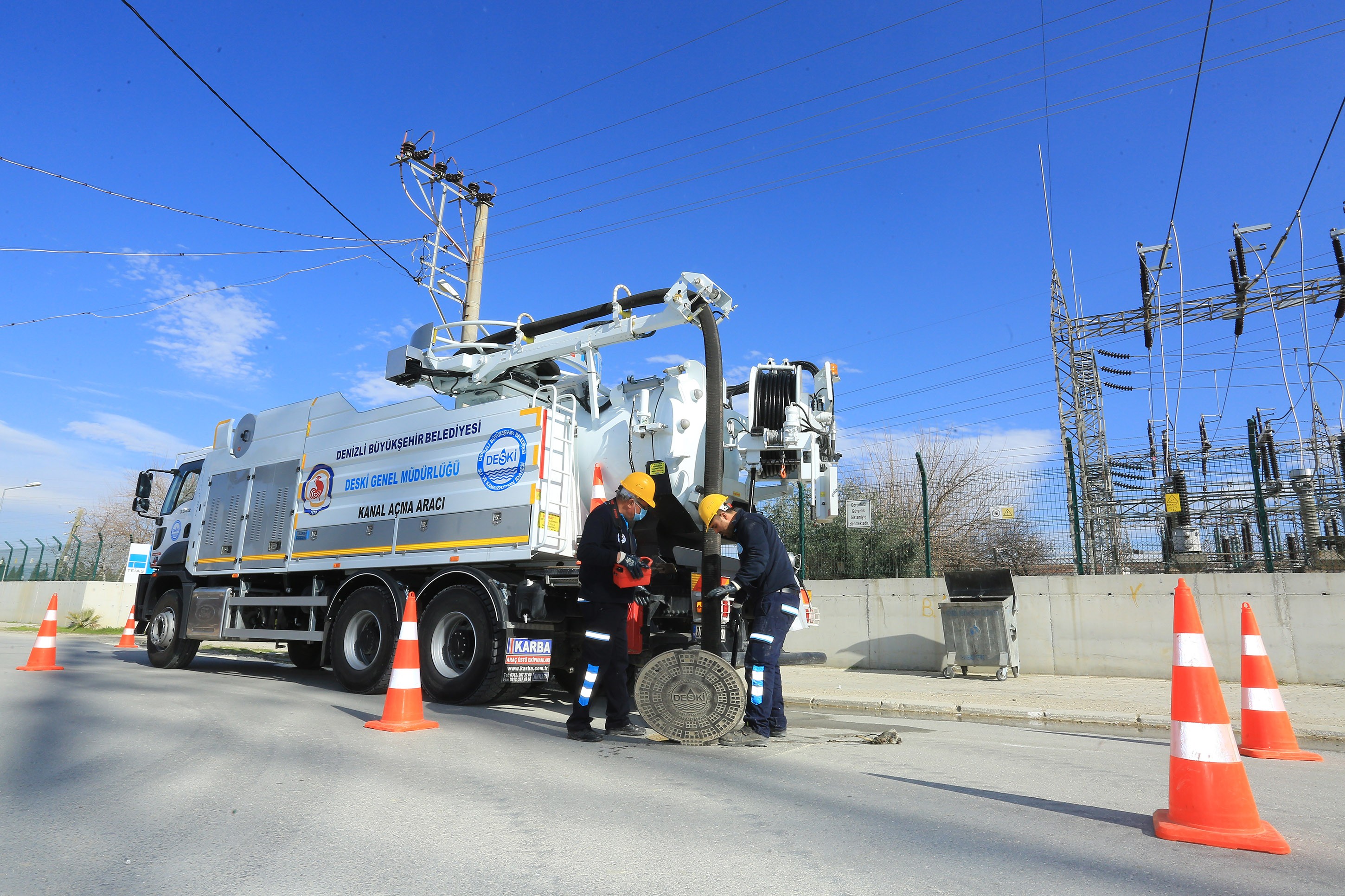 Denizli'nin 2 ilçesinde altyapı temizlik çalışması başlatıldı