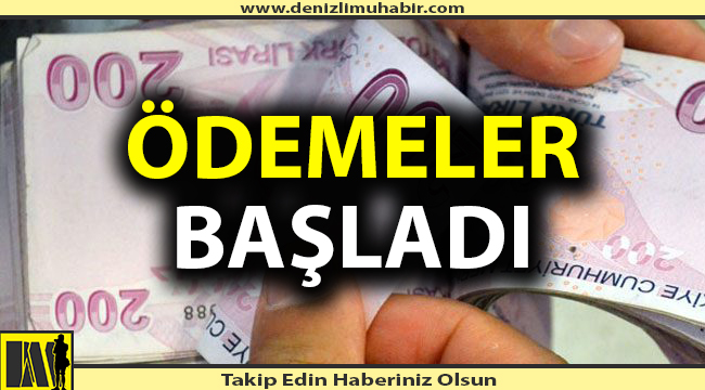 Esnafa ödemeler başladı