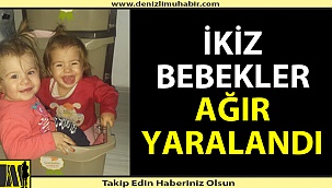 İkiz kardeşler yangında ağır yaralandı