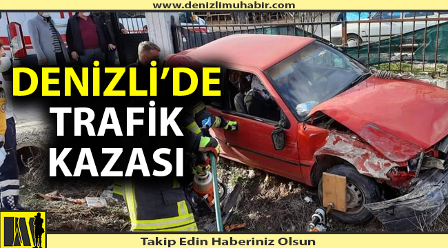 Kazada sıkışanları itfaiye kurtardı