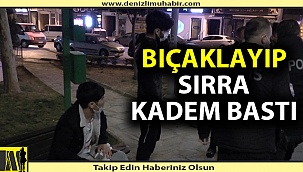 Parkta bıçaklı saldırıya uğradı, can havliyle arkadaşlarına sığındı