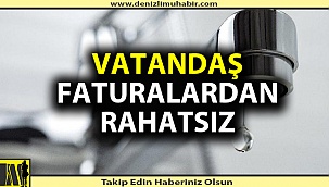 Vatandaş gelen su faturalarından rahatsız