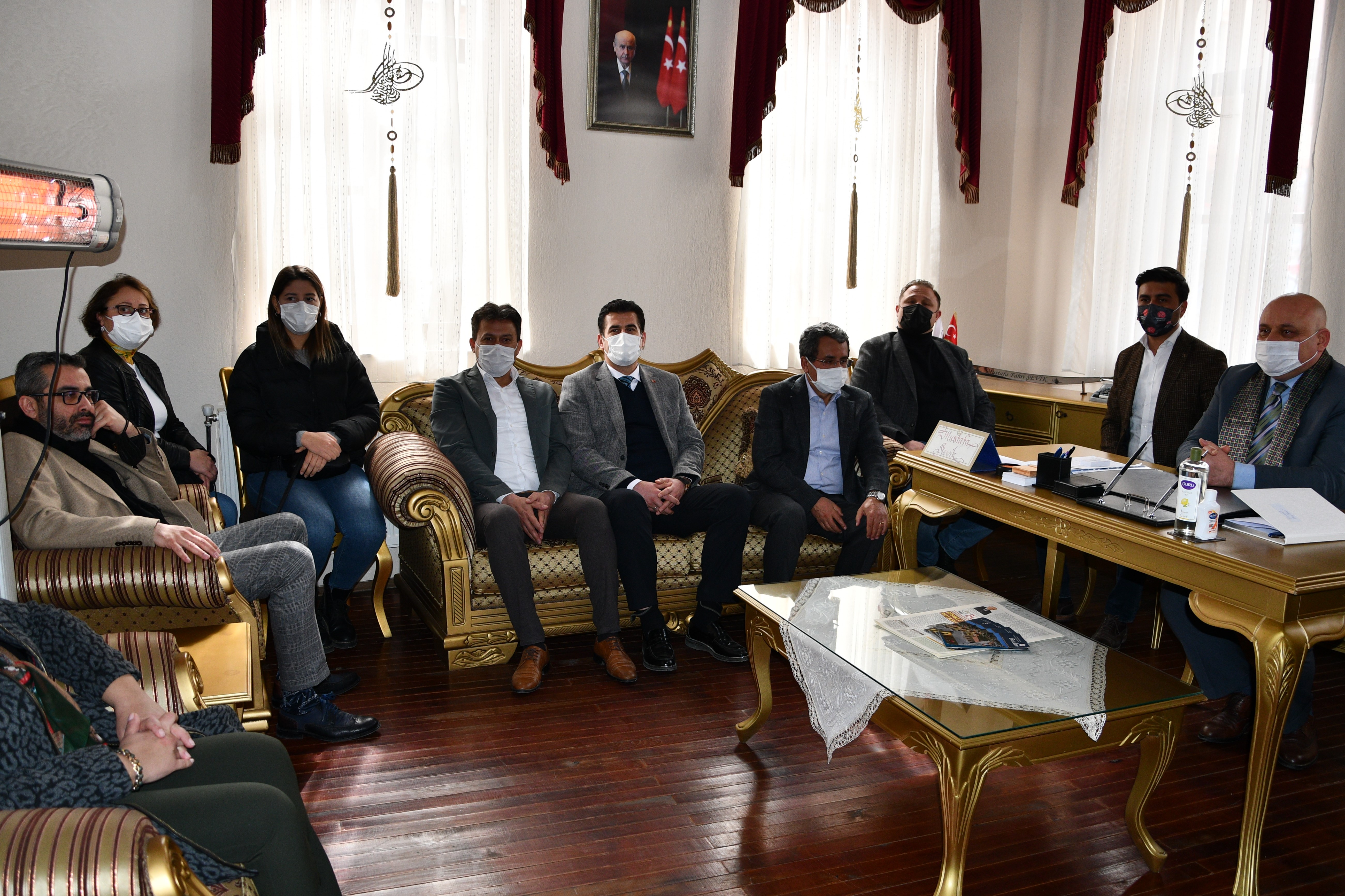 Başkan Şevik, AK Parti ve MHP Denizli heyetini ağırladı
