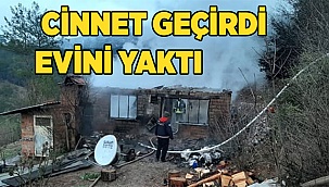  Cinnet geçiren şahıs evini yaktı