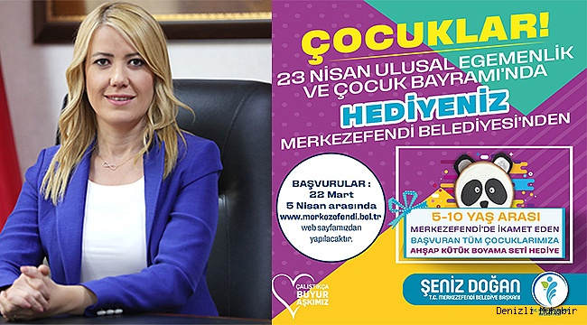 ÇOCUKLARIN 23 NİSAN HEDİYESİ MERKEZEFENDİ BELEDİYESİ’NDEN