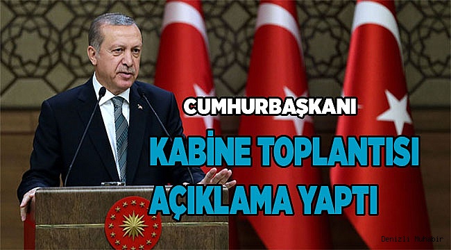 Cumhurbaşkanı Erdoğan'dan önemli açıklamalar!
