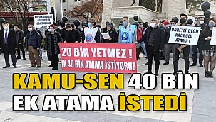 Denizli’de ataması yapılmayan Öğretmenler, ek atama istedi.