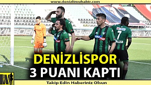 Denizlispor evinde 3 puanı kaptı