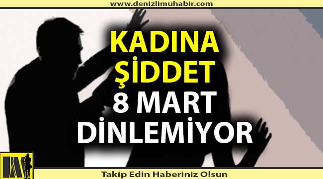 Denizli'de, öfkeli koca eşini sokak ortasında dövdü