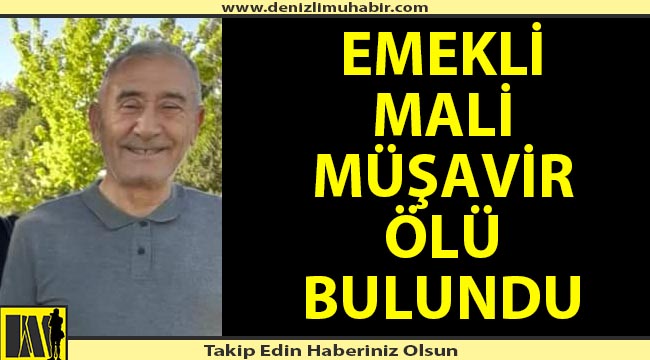 Emekli mali müşavir bahçesinde ölü bulundu