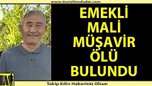 Emekli mali müşavir bahçesinde ölü bulundu