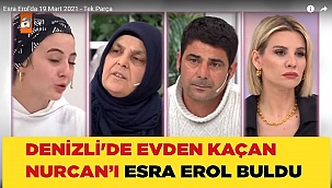 Evden kaçan kız programa katıldı