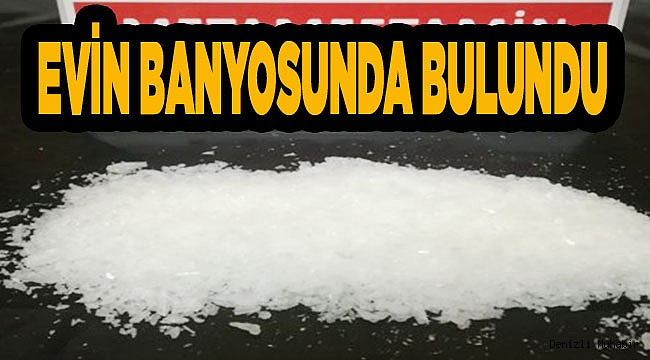 Evlerinin banyo tavanında gizledikleri zehir ile yakalandılar