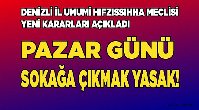 Hıfzıssıhha Meclisi’nden yasak açıklaması
