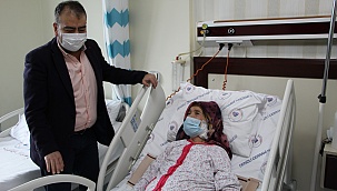 Karnından taşan dev tümör başarılı operasyonla alındı