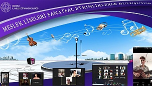 Meslek liseli öğrenciler sanatsal yönlerini online ortamda geliştiriyor