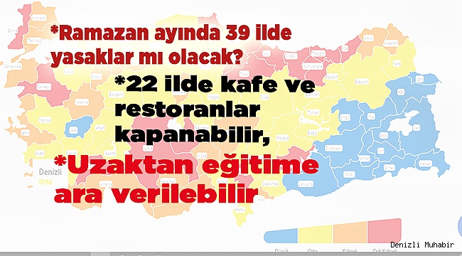 Ramazan ayında 39 ilde yasaklar mı olacak?