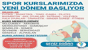 SPOR KURSLARINDA YENİ DÖNEM BAŞLIYOR