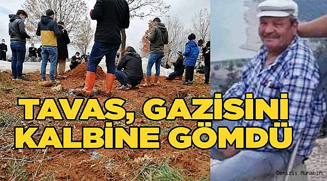 Tavas Kıbrıs gazisini bağrına gömdü
