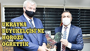 UKRAYNA BÜYÜKELÇİSİ’NE HOROZU ÖĞRETTİK