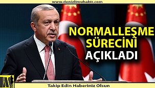 'Yeni Kontrollü Normalleşme' süreci belli oldu