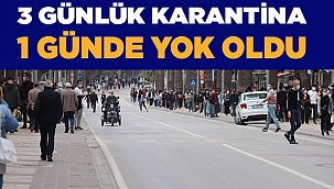 3 gün kapandık, bir anda unuttuk...