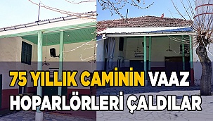 75 yıllık caminin vaaz hoparlörleri Ramazan gününde çalındı