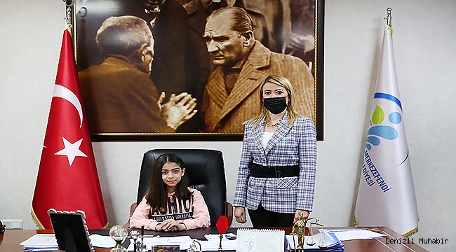 BAŞKAN DOĞAN KOLTUĞUNU ÇOCUKLARA DEVRETTİ