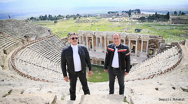 Başkan Örki ve Bakan Tüzmen Pamukkale’nin güzelliklerini yeniden keşfe çıktılar