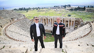 Başkan Örki ve Bakan Tüzmen Pamukkale’nin güzelliklerini yeniden keşfe çıktılar