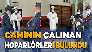 Caminin çalınan vaaz hoparlörlerini jandarma buldu