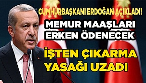 Cumhurbaşkanı Recep Tayyip Erdoğan açıkladı