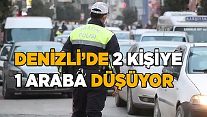 Denizli’de araç sayısı 431 bin 941’e ulaştı