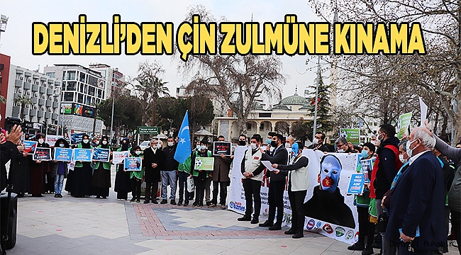 Denizli’de STK'lardan Doğu Türkistan’daki soykırıma kınama