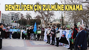 Denizli’de STK'lardan Doğu Türkistan’daki soykırıma kınama