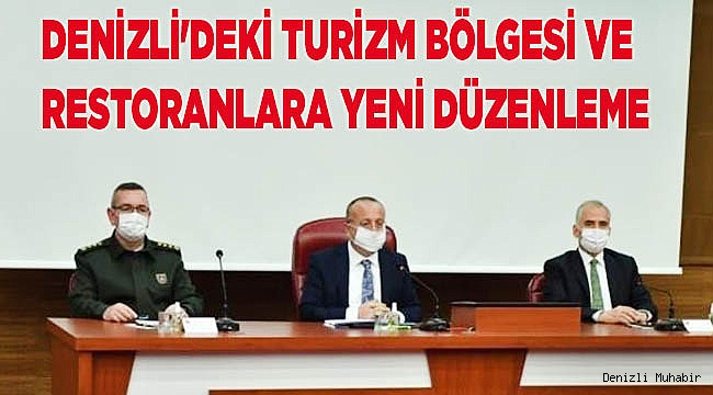 Denizli'deki Turizm bölgesine ve restoranlara yeni düzenleme